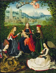 Die Jungfrau im Rosengarten, 1475-80